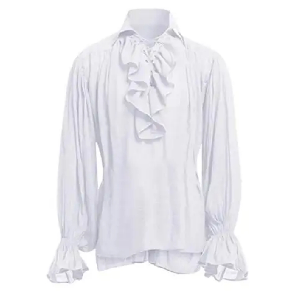 Men's Goth / Pirate / Cosplay Lace Up Shirt